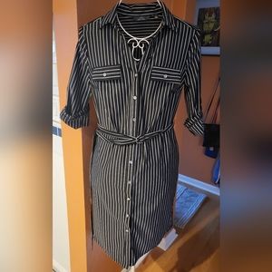 Stripped black dress